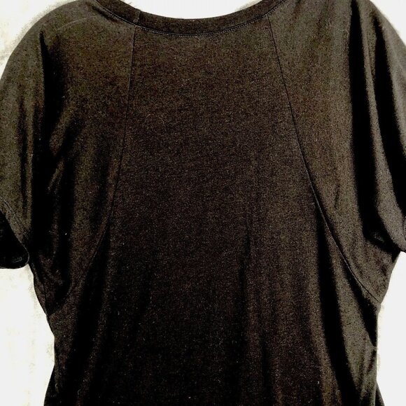 It Works Bling Women's T Shirt Black Studded Silver It Works Size L Shirt - Picture 10 of 10